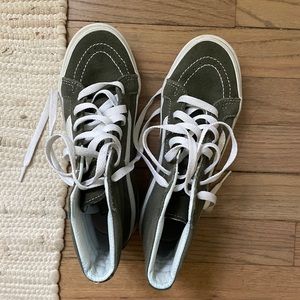 HIGH TOO Vans size 6womens - olive